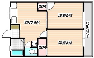 サンライズパレス2の物件間取画像